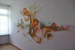 Скибинский С. Роспись стены - Алиса в стране чудес